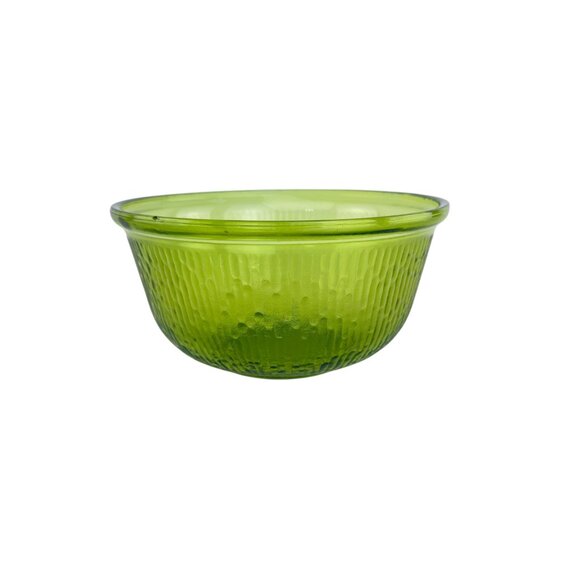 Bartlett Collins Old Hickory Green Glass Mixing Bowl Small Size Textured Vintage - Picture 13 of 16